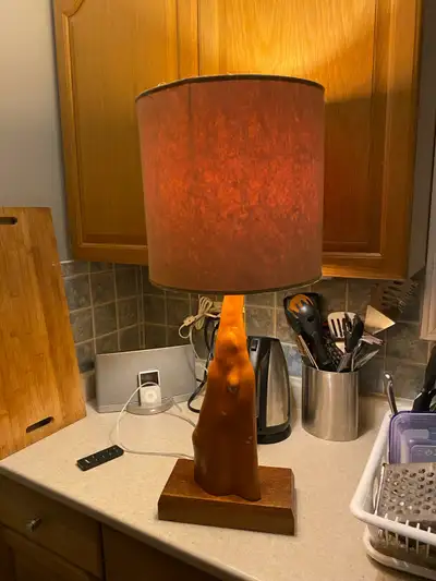Vintage Mid-Century Driftwood lamp, View more