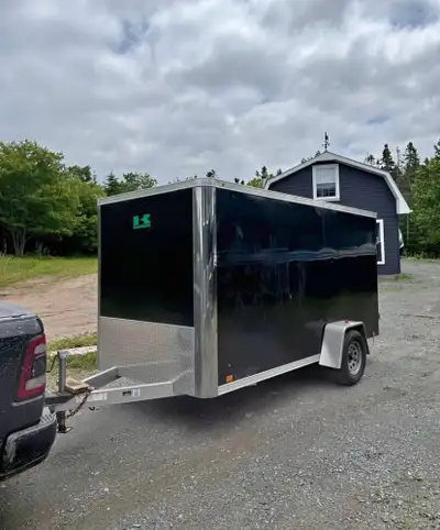 6x12 aluminum inclosed trailer was also my parents could do package deal with the lawn mower.