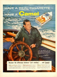 Large (14 x 10 ¼ ) 1957 full page color ad for Camel Cigrettes