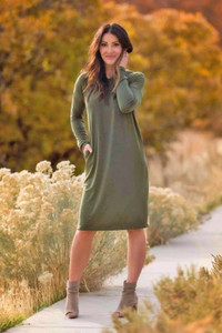 BNWT Dress (Olive Green) Maternity Friendly