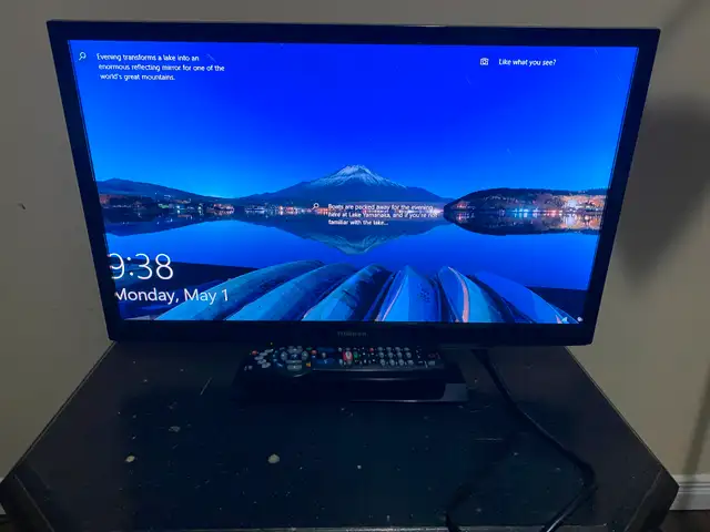 Used 24" Toshiba 24L4200U LED TV with HDMI (1080) for sale in TVs in Guelph - Image 2