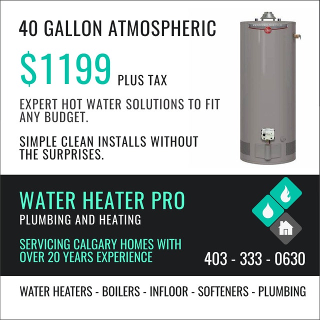 Water Heater Replacements and Repairs Plumbing Calgary Kijiji
