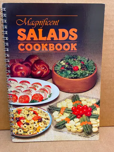 Spiralbound Cookbook - Magnificient Salads Cookbook, View more