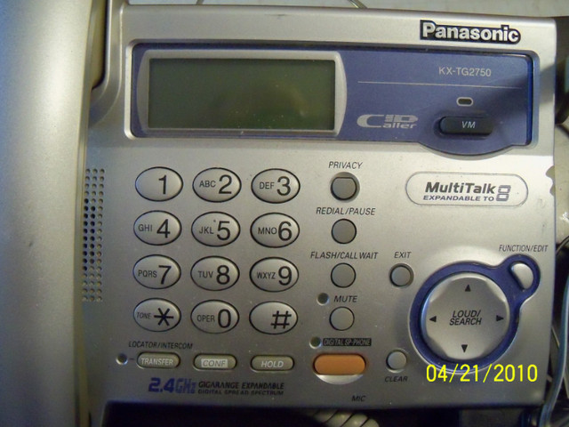Panasonic home  phone in Home Phones & Answering Machines in Ottawa - Image 2