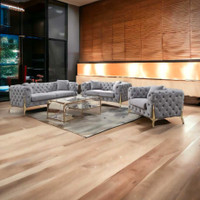 Sofa Set Grey Tufted affordable price 