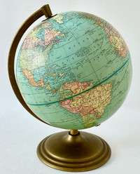 Vintage 1968 Collection Globe terrestre UNIVERSEL George Cram