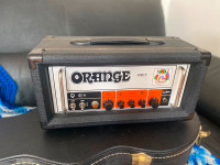 orange or15 15watt tube amp head black