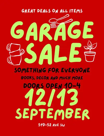 Come visit our exciting garage sale featuring a wide variety of items including books, home decor, a...