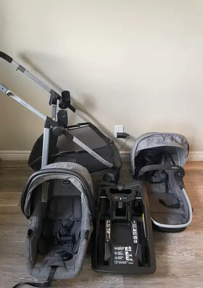 Includes: -Stroller frame -Infant car seat -Car seat base -Bassinet/toddler seat attachment I purcha...