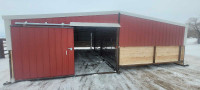 Portable barns and panels