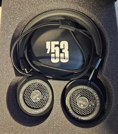 Immerse yourself in pristine audio with these brand new, never used Grado SR80x headphones, known fo...