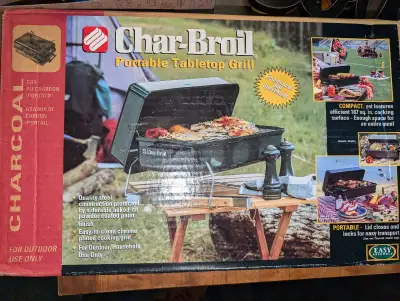 Brand New Char-Broil Portable TableTop Small Travel Grill