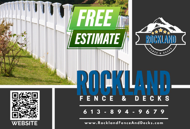 Rockland Fence & Decks in Fence, Deck, Railing & Siding in Ottawa
