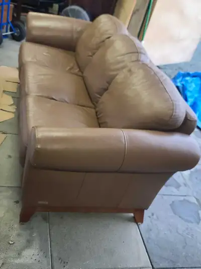 Palliser Brown Leather Sofa, View more