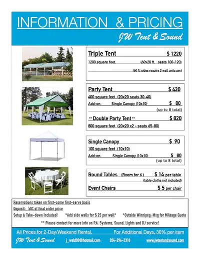 SUMMER IS HERE! Now is the Perfect time to plan YOUR Summer Events! Take Your Outdoor Gathering to t...