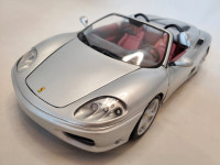 1:18 Diecast 100% Hot Wheels Heritage Ferrari 360 Spider Silver 