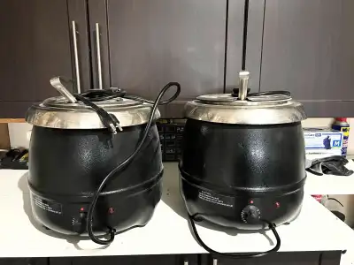 Soup containers one for $40 OR two for $60 Steamer $25