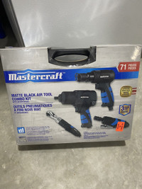 Mastercraft 71 pc. Matte Black Air Tool Combo Kit