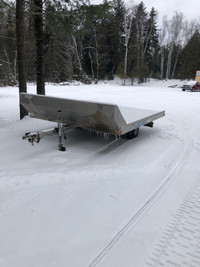  Aluminum triton, double snowmobile or ATV trailer