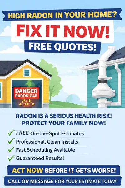 HIGH RADON IN YOUR HOME? FIX IT NOW – FREE QUOTES, View more