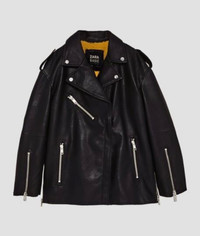 Zara Women’s Oversized Biker Jacket XS
