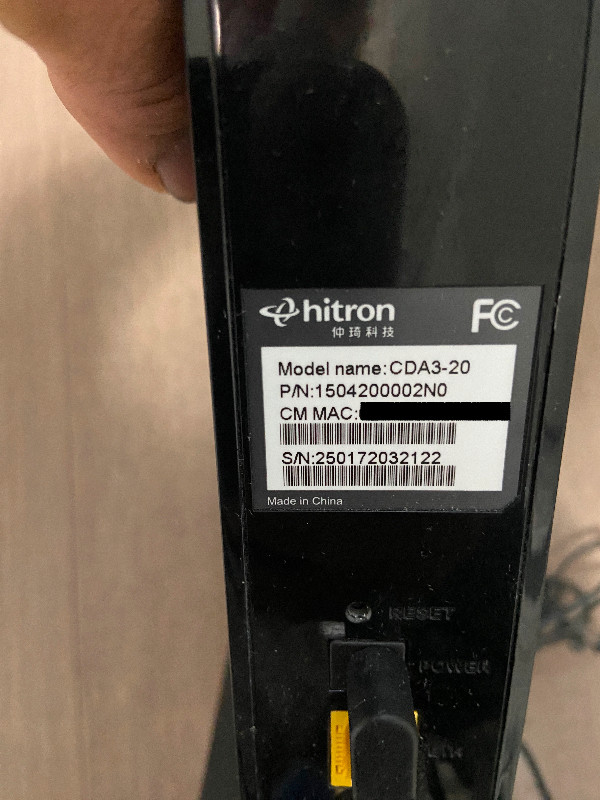 Hitron CDA-3-20 Cable Modem in Networking in St. Catharines - Image 4