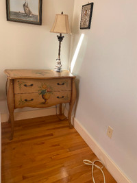 Wood 2 Drawer Accent Table