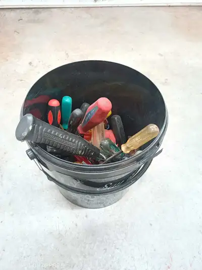 Bucket ofAssorted Hand Tools, View more