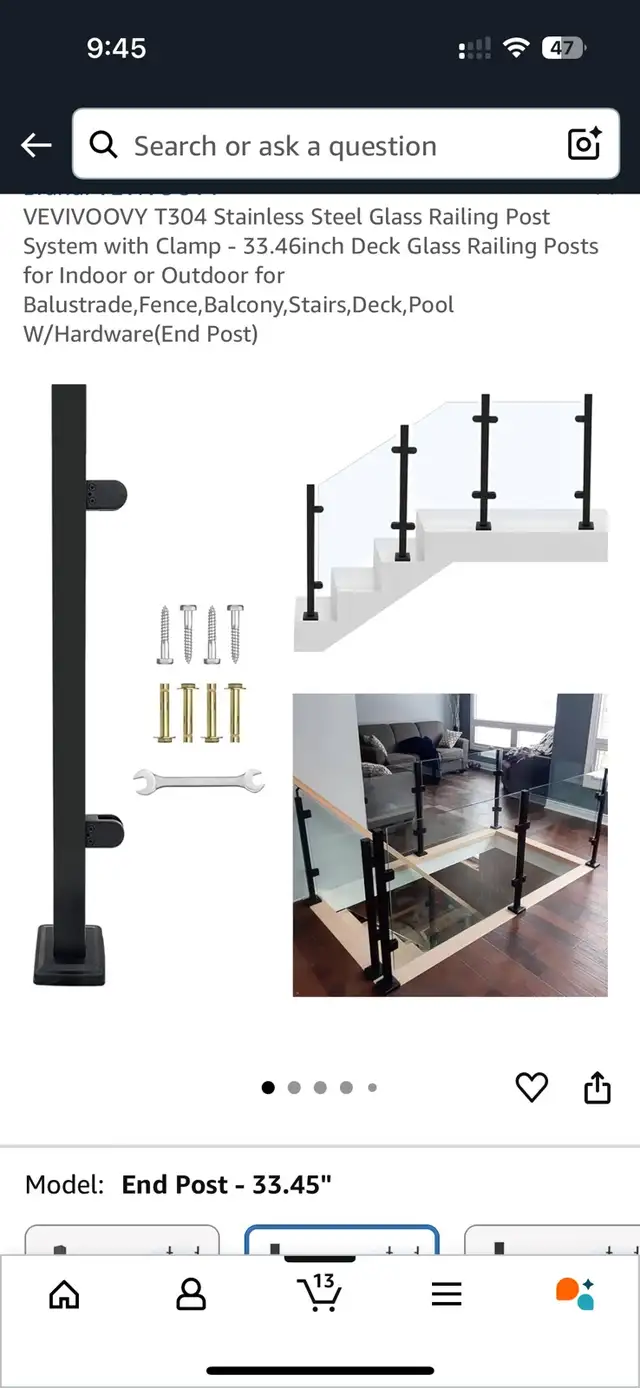 VEVIVOOVY Railing Post