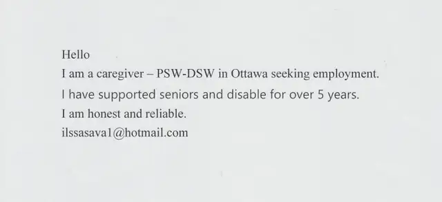 Caregiver available63611979423875120