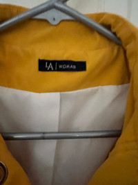 New yellow rain jacket