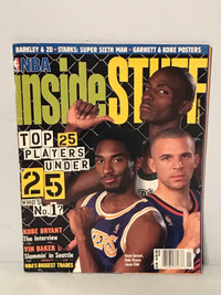 1998 Kobe Bryant Rookie Basketball Magazine NBA Inside Stuff