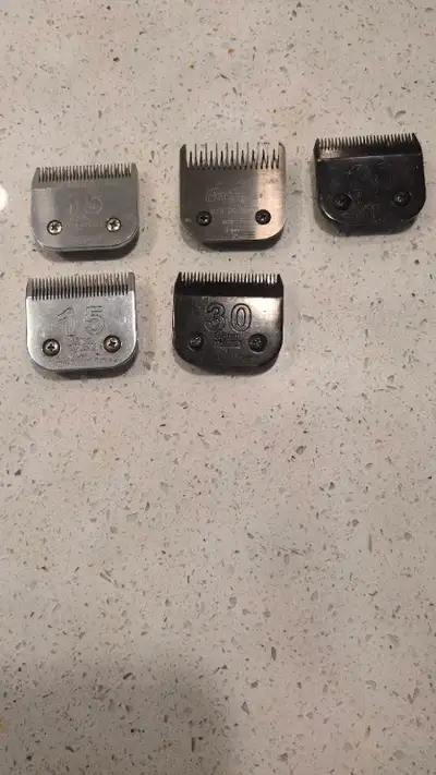 These clippers blades have only been used a few times. They are $10 each.Various sizes. I am in Blac...