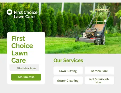 Weekly biweekly seasonal Lawn Cutting, View more