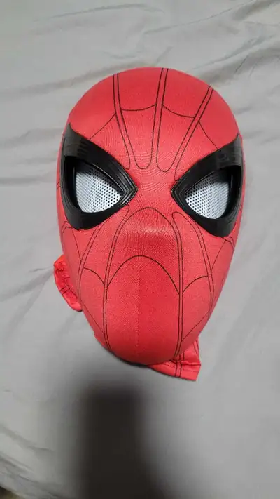 Spider Man Cosplay Mask with Mechanical Eyes Adult Size, View more