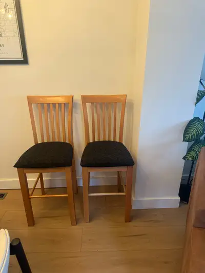 2 bar-height dining chairs /bar stools , View more