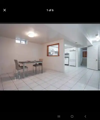 1 big bedroom basement unit available immediately in scarbourgh