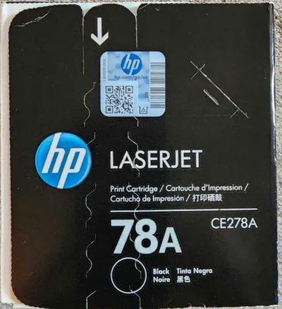 HP 78A (CE278A) Black Original LaserJet Toner Cartridge, View more
