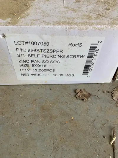 box of sheet metal screws, View more