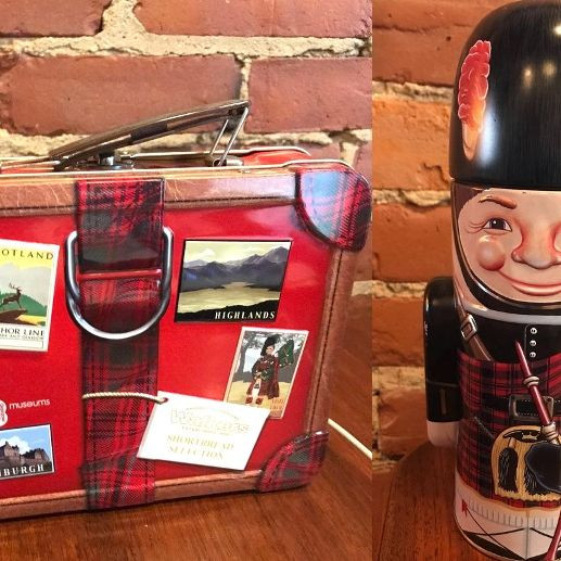 Walkers Piper Tin and Walkers Tin Lunch Box in Arts & Collectibles in City of Toronto