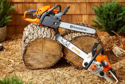 iso of broken chainsaws, View more