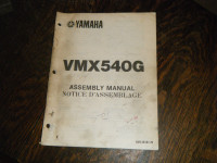 Yamaha VMX540G Snowmobile Assembly Manual