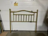 Gold metal double (full) size headboard…ONLY $40