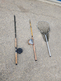 2 vintage rods and mooching reels for pacific salmon