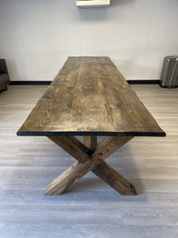 Dining table, Reclaimed style solid wood furniture 