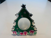 Holiday Tree Glass & Metal Votive/Candle Holder