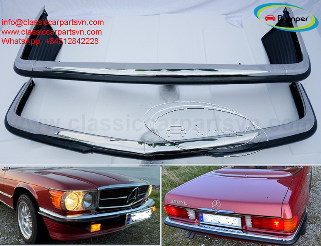 Mercedes Benz R107 C107 W107 EU style bumpers (1971-1989) in Auto Body Parts in Hope / Kent - Image 2