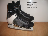 patins  CCM Intruder    __  12 US  homme __ ice skates.