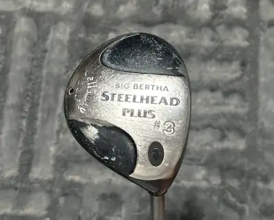 Selling a Callaway Big Bertha Steelhead Plus #3 Fairway Wood, right-handed. A reliable, classic club...