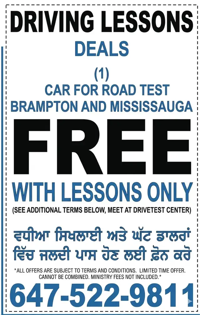 G2 and G Driving Lessons